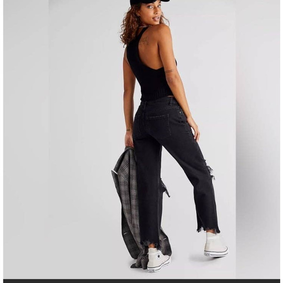 Free people Maggie mid rise straight size 27 - Picture 4 of 4